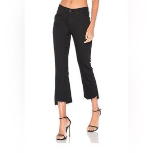 MOTHER Insider Crop Step Fray Jeans in Not Guilty Womens 28